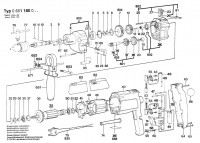 Bosch 0 601 180 003 Gsb 18-2 Percussion Drill 220 V / Eu Spare Parts